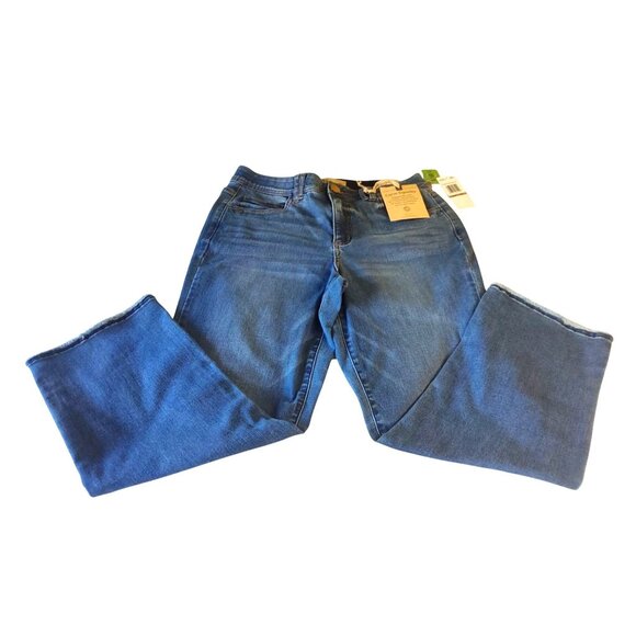 Democracy Womens 12 High Rise Slim Straight  Jeans W/Ab Technology Curv Equality - Picture 3 of 15